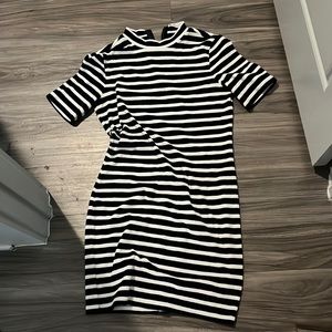 A Alexander Wang stripped velvet dress